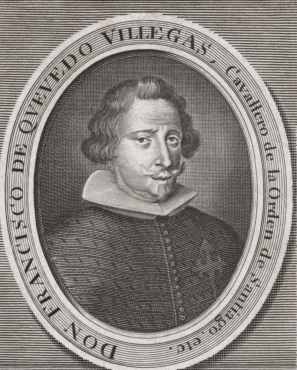 Francisco Gómez de Quevedo e Santibáñez Villegas. de Michael van der (after) Gucht