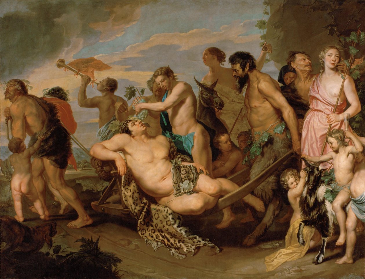 Bacchanalia, antes de 1659 (óleo sobre tela) de Michaelina Wautier