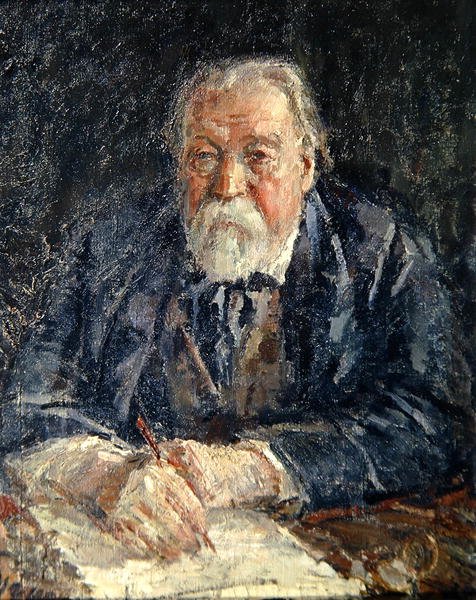 Retrato do compositor Michail Ippolitov-Ivanov (1859-1935) 1934 de Michail Fyodorovich Shemyakin