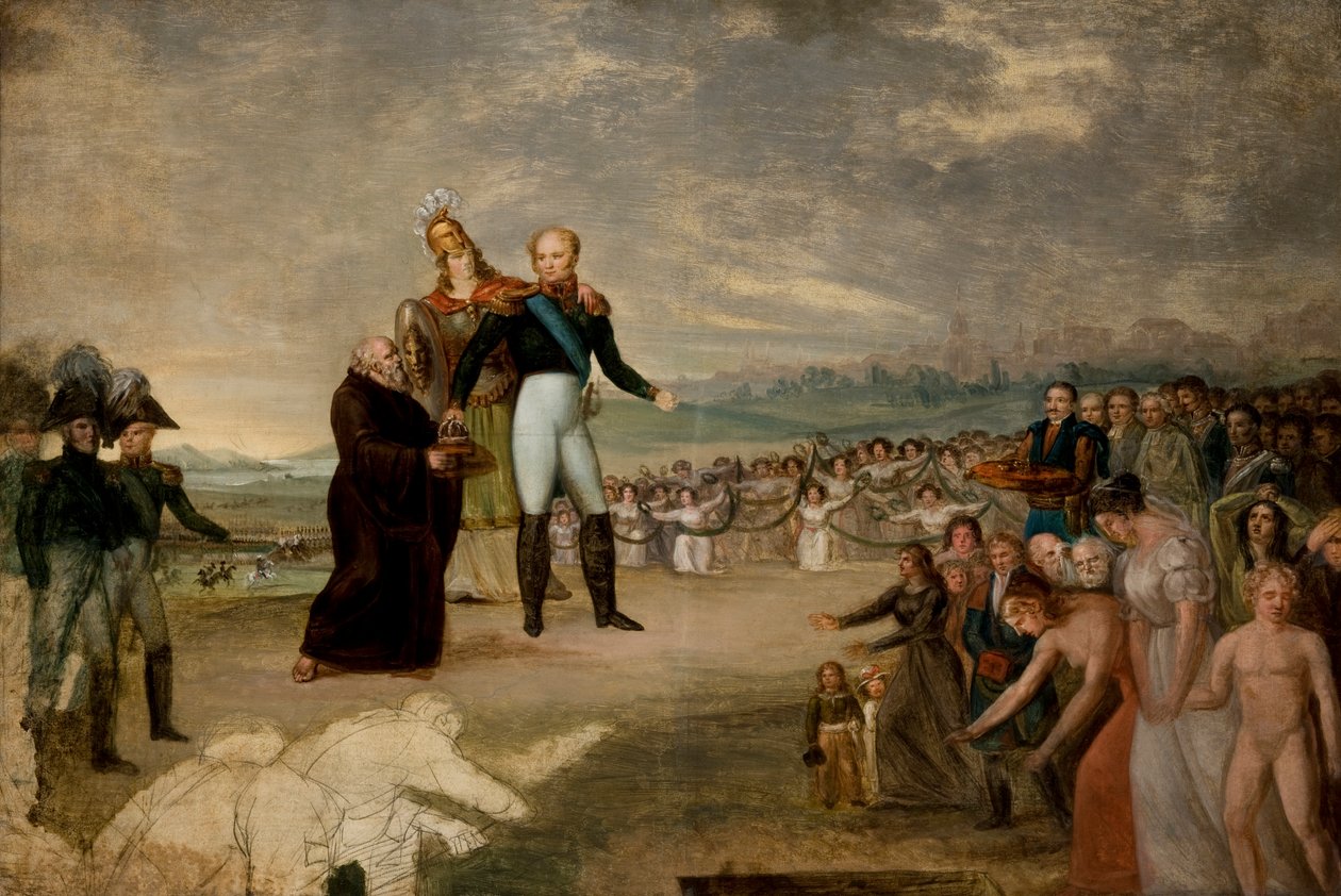 Alexandre I Rei Coroado da Polónia (óleo sobre tela) de Michal Stachowicz