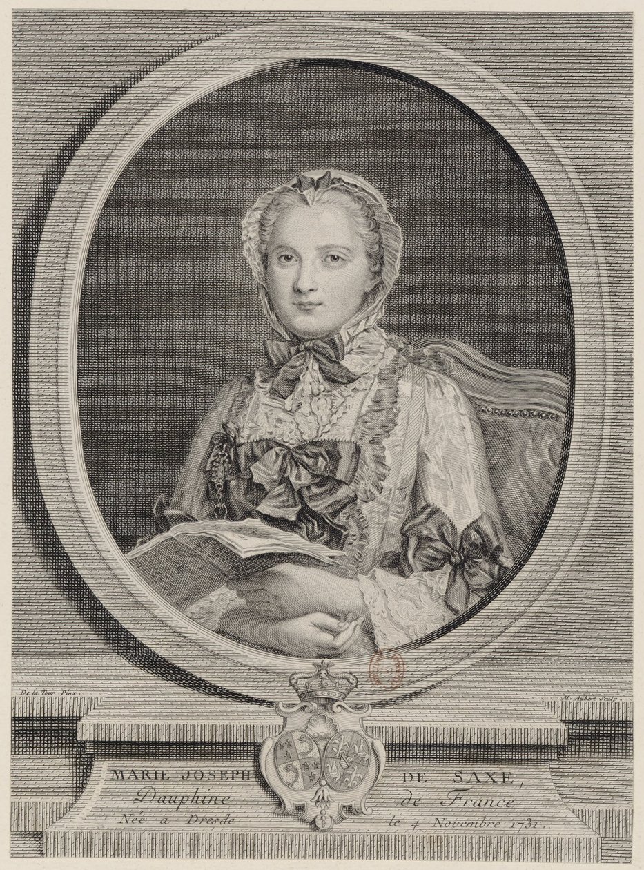 Marie Josèphe, Dauphine da França em 1747 de Michel Aubert