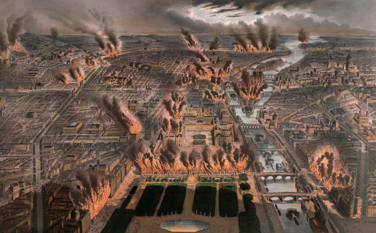 Incêndios em Paris, 24 a 25 de maio de 1871 de Charles Fichot
