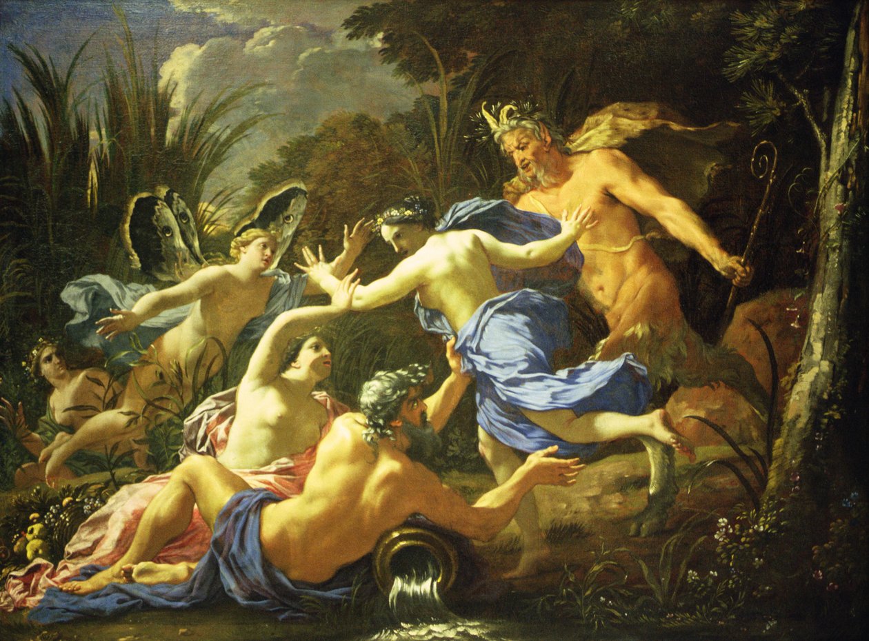 Pan e Syrinx, 1657 de Michel Dorigny