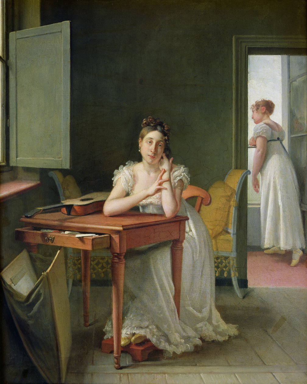 Retrato de Marceline Desbordes-Valmore (1786-1859) de Michel Martin Drolling