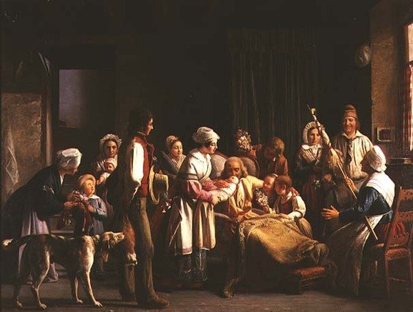 Aniversário dos bisavós, 1837 de Michel Philibert Genod