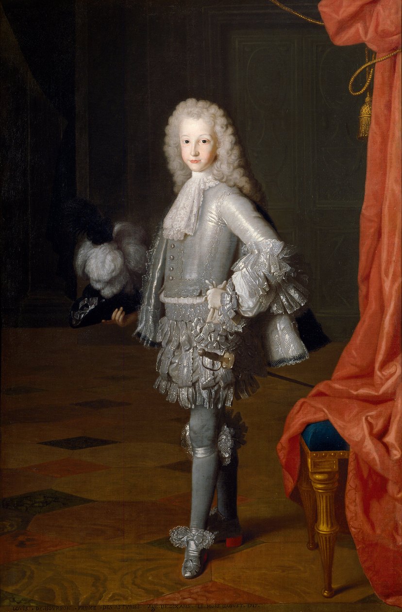 "Retrato de Luís I de Espanha (1707-1724)" (Luís I como Príncipe das Astúrias) Pintura de Michelangelo Houasse (1680-1730) 1717 Dim 172x112 cm Museo del Prado, Madrid de Michel Ange Houasse