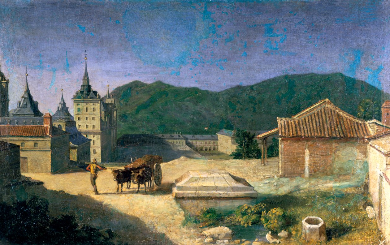 Vista do Escorial, Espanha, início do século XVIII de Michel Ange Houasse