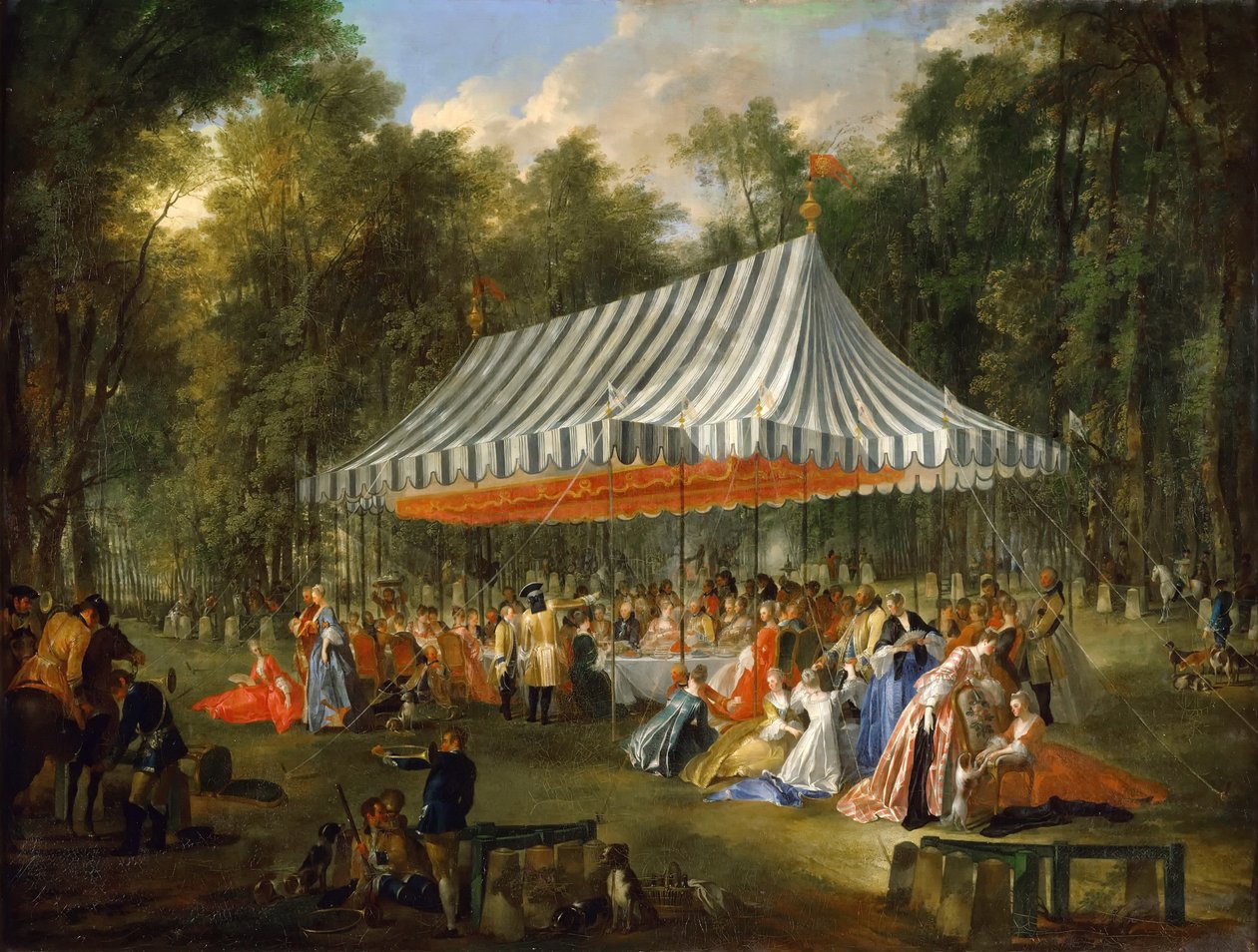 Celebração dada por le Prince Louis François de Conti em homenagem a Charles William Ferdinand, Heredi de Michel Barthelemy Ollivier