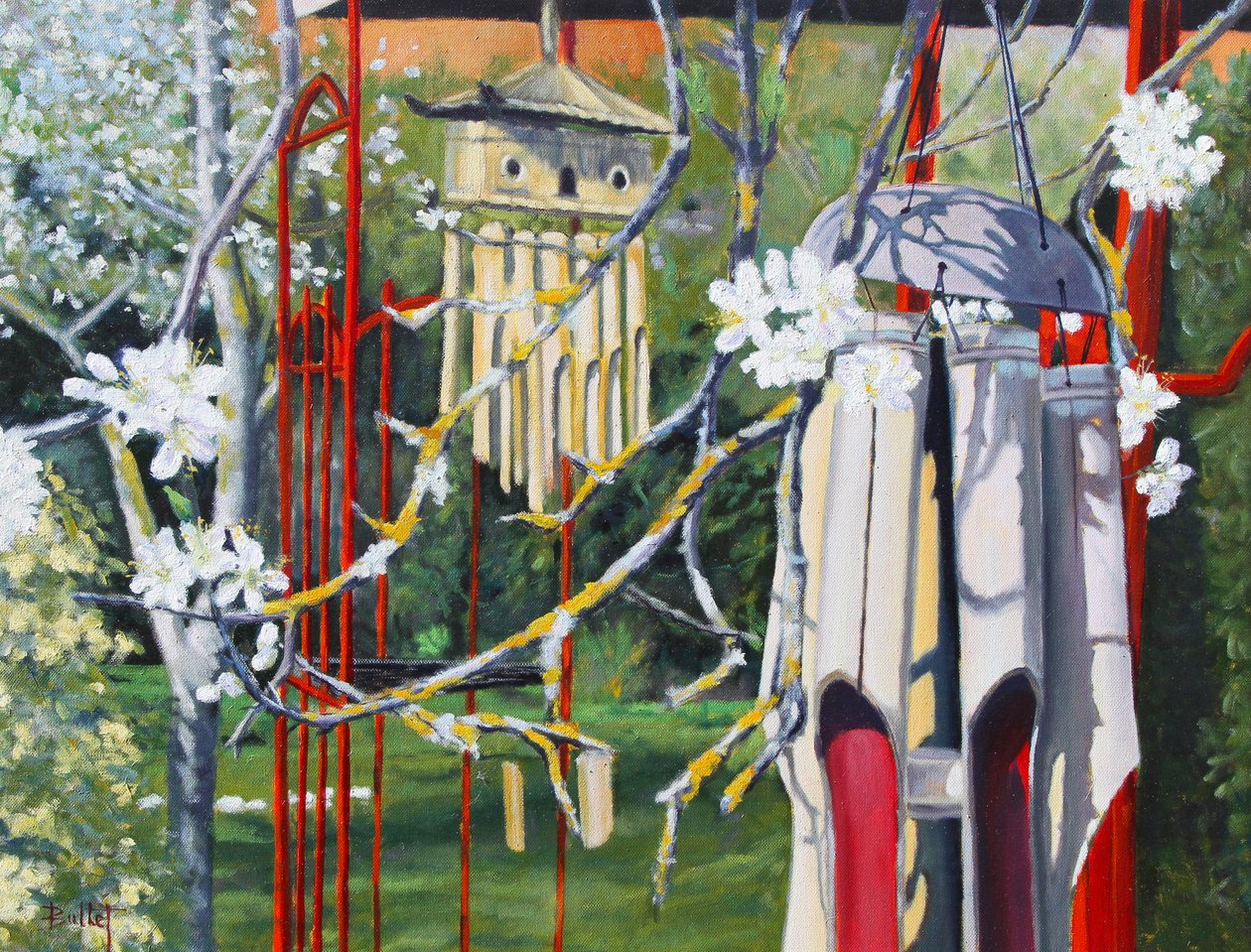 Le Printemps Musical, 2003 (óleo sobre tábua) de Michel Bultet