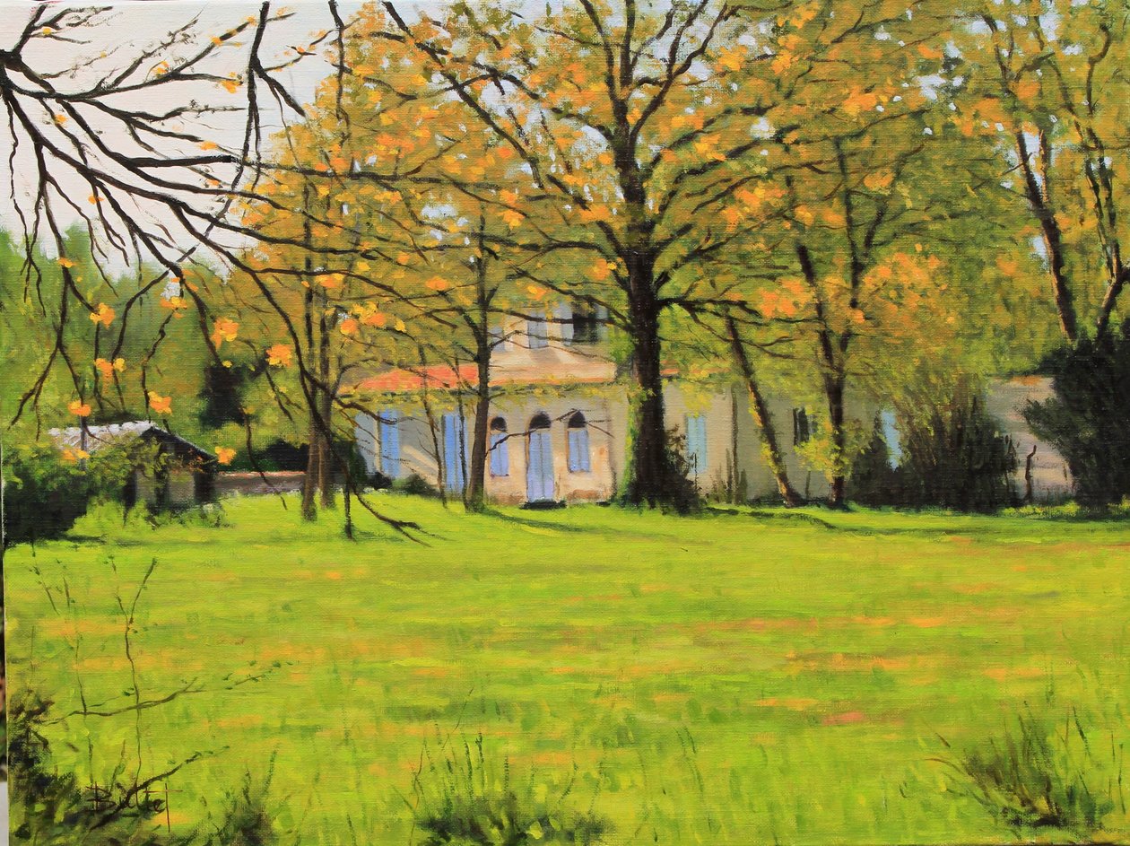 Óleo Maison Girondine, 2018 (óleo sobre tela) de Michel Bultet