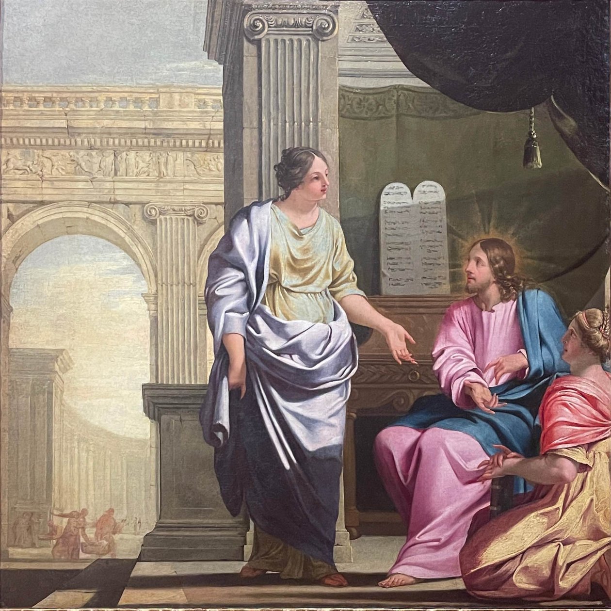 Francês:  O Cristo em casa de Marthe e Marie de Michel Corneille the Elder