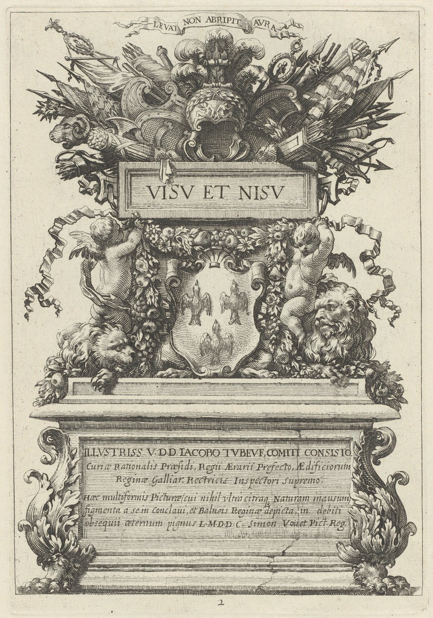 Frontispício de Michel Dorigny, after Simon Vouet