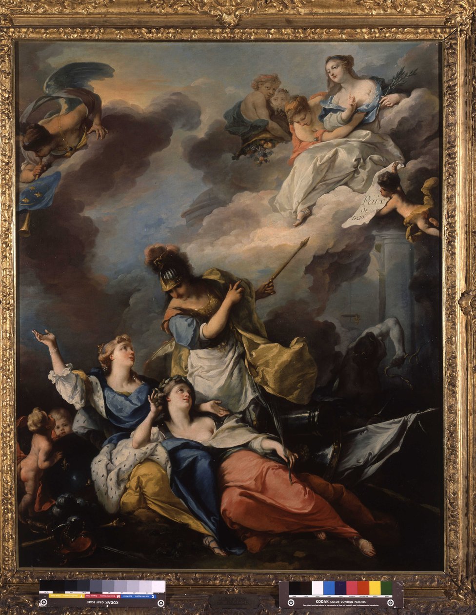 Alegoria da Paz de Viena em 1606 de Michel Francois Dandre Bardon