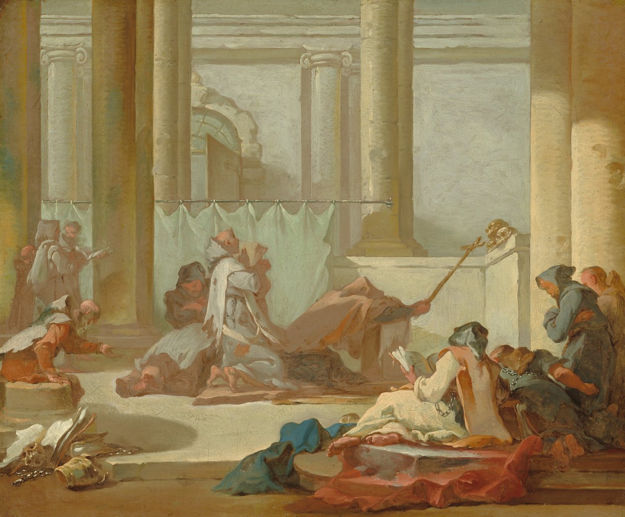 A Adoração dos Crânios, c. 17331734. de Michel Francois Dandre Bardon