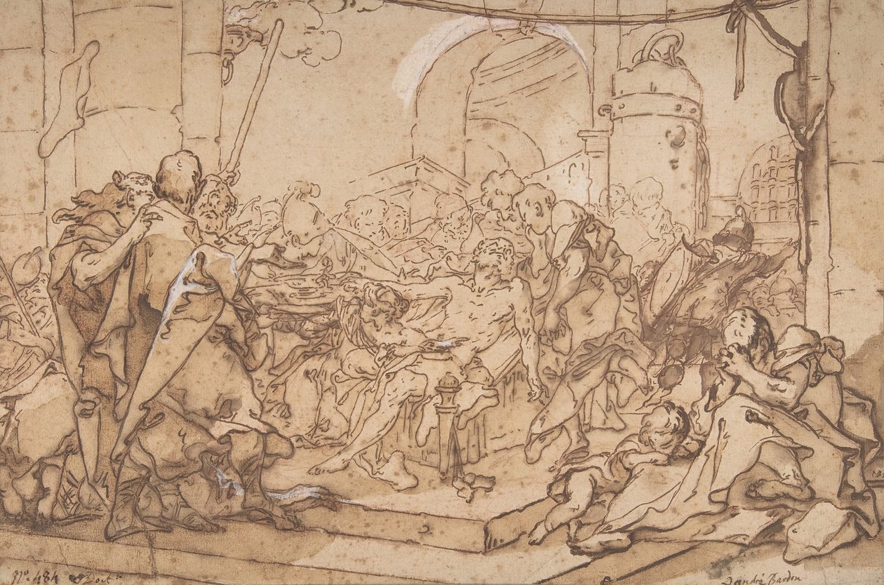 A Morte de Sócrates, c. 1749. de Michel Francois Dandre Bardon