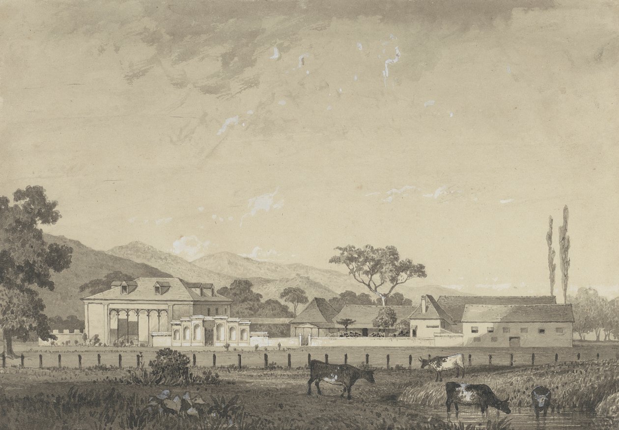 Residência em Orange Grove Estate, Tacarigua de Michel Jean Cazabon