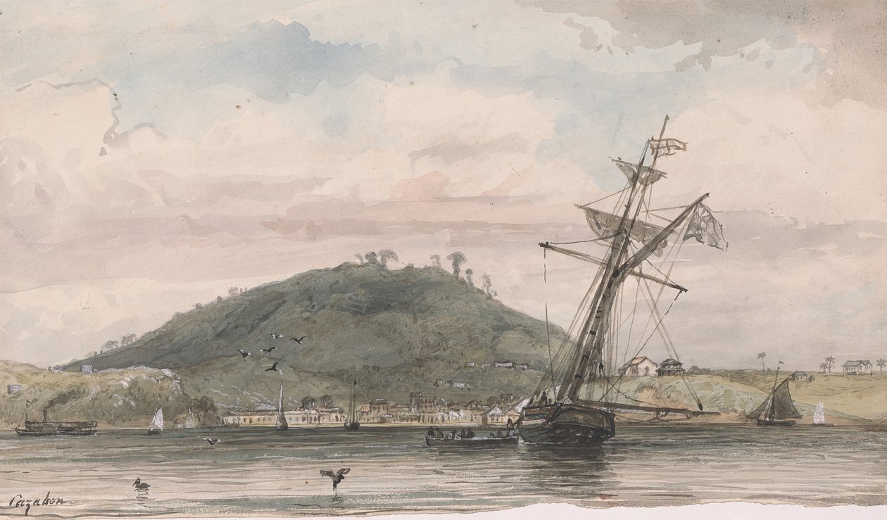 San Fernando, e o Monte Naparima de Michel Jean Cazabon