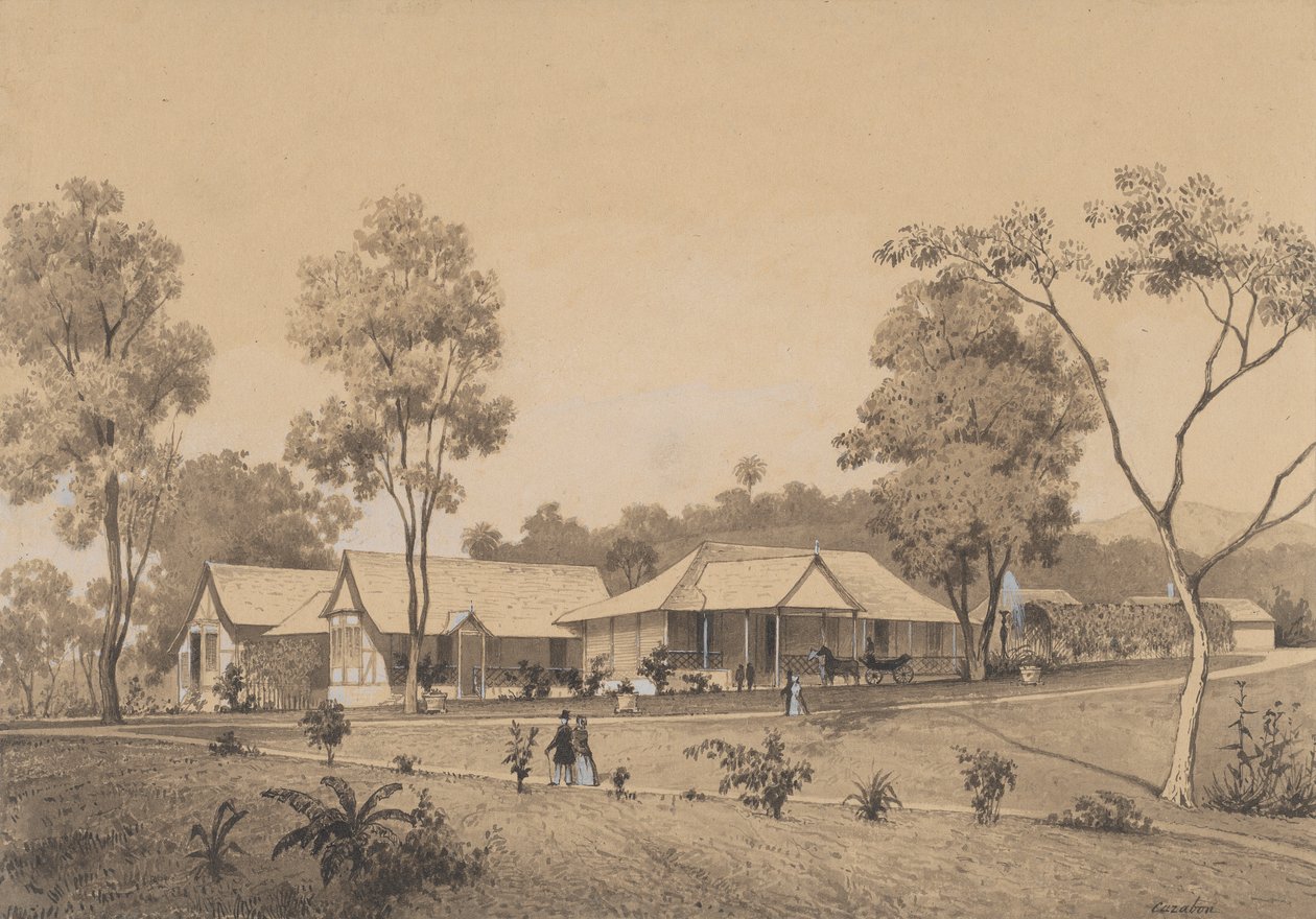 A Casa de Campo, Residência do Governador de Michel Jean Cazabon