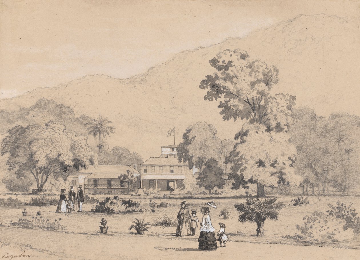 A Residência do Governador, St. Anns de Michel Jean Cazabon