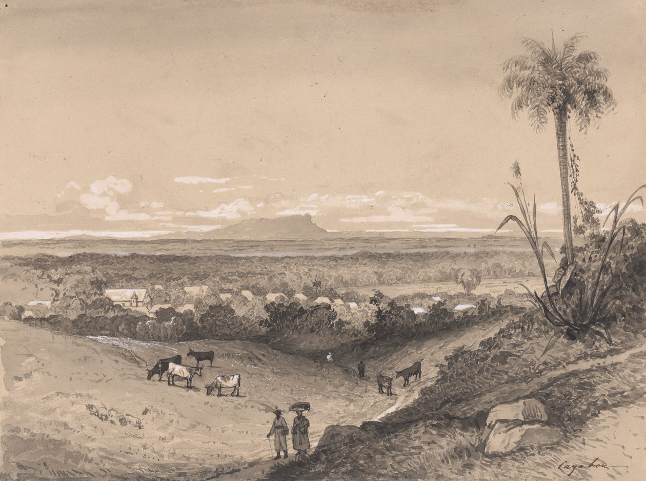 Aldeia de Arima e Monte Tamana de Michel Jean Cazabon