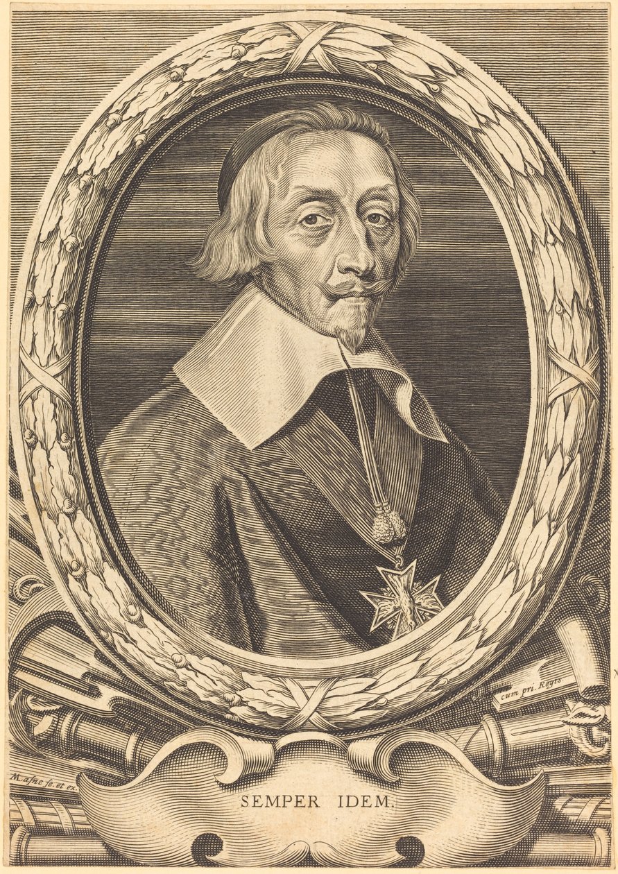 Armand Jean du Plessis, Cardinal Richelieu de Michel Lasne