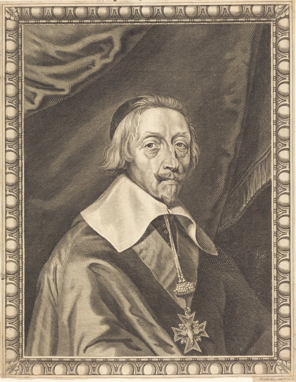 Armand Jean du Plessis, cardeal Richelieu de Michel Lasne
