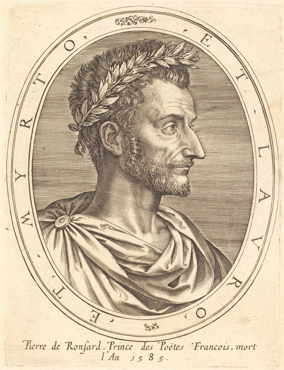 Pierre de Ronsard de Michel Lasne
