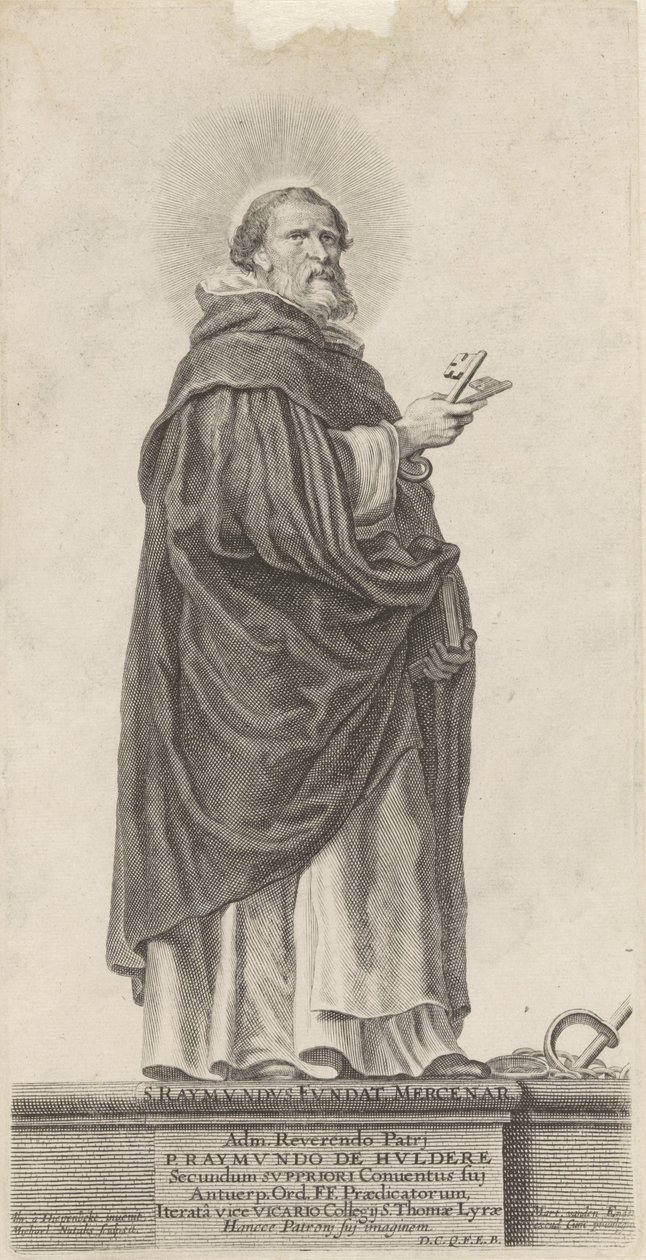 Santo: Raymundus de Peñafort
S. Raymundus Fundat. Mercenar (título sobre o objecto) de Michel Natalis