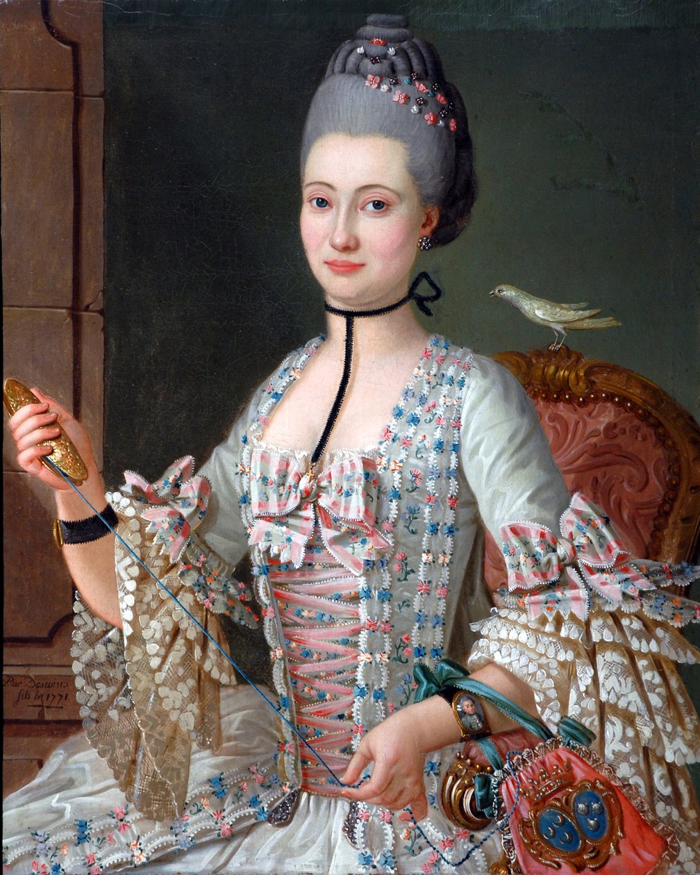 Retrato de Elizabeth do Vale da Rocha de Michel Pierre Hubert Descours
