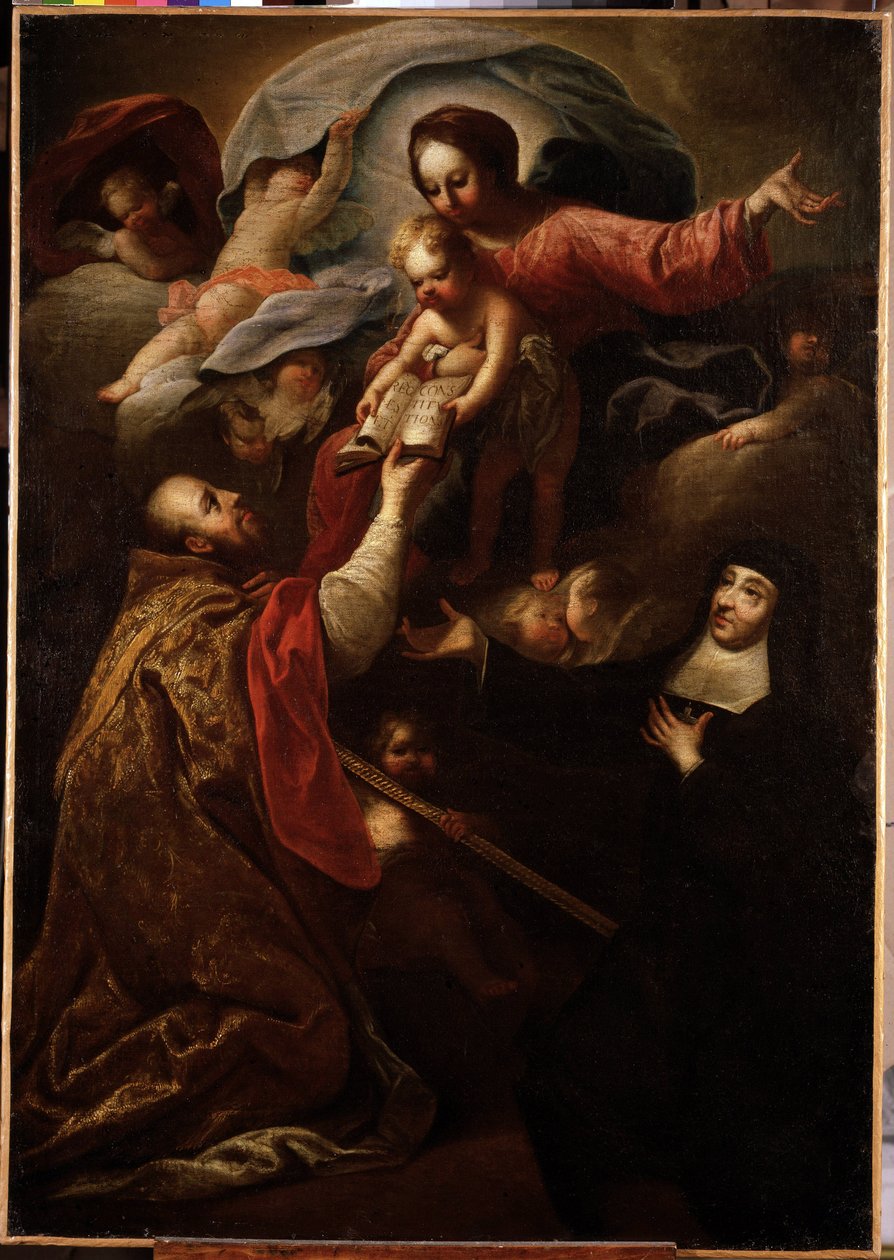 Virgem com o Menino, São François de Salles e Santa Joana de Chantal (pintura) de Michel Serre