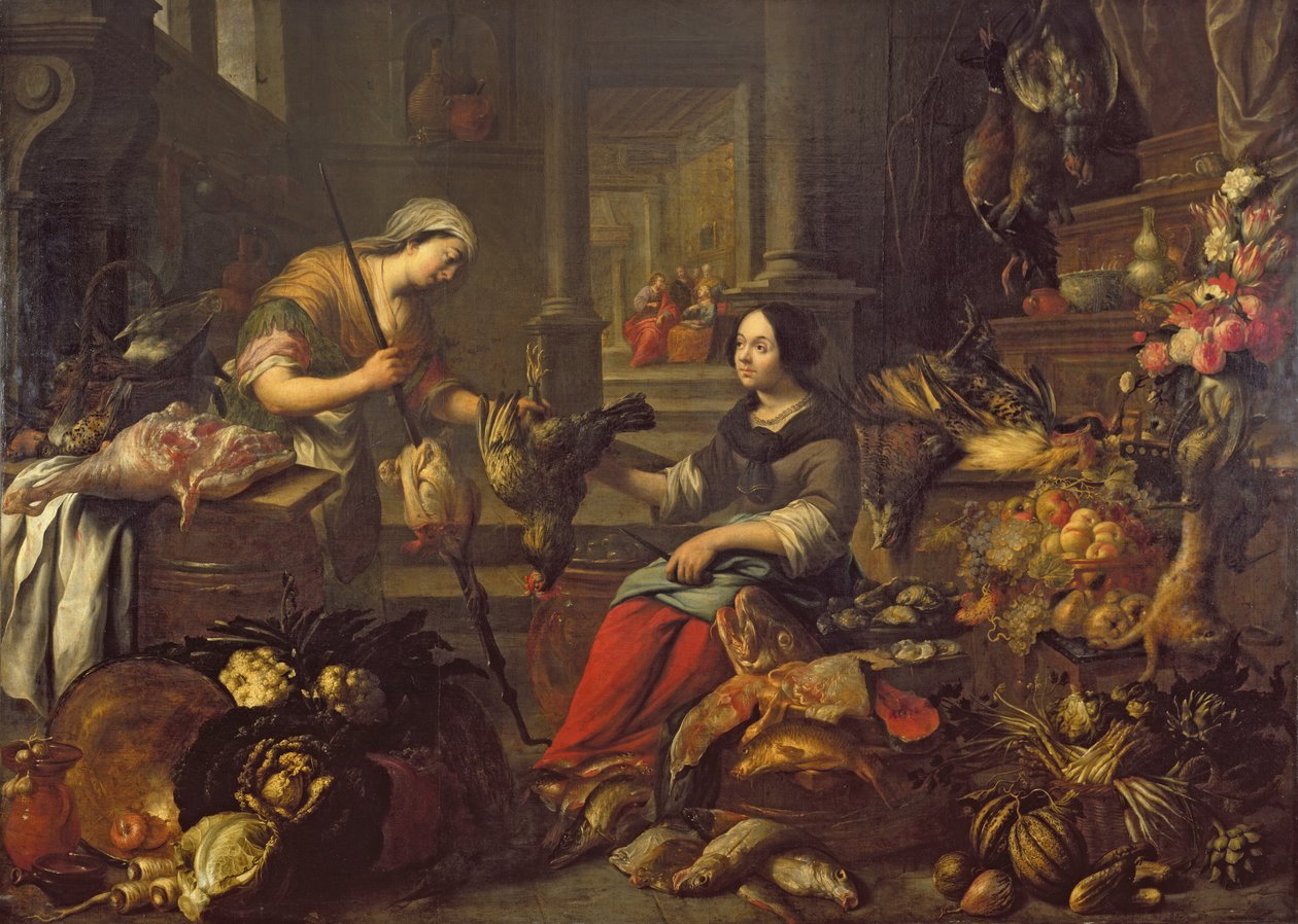 Jesus na casa de Marta e Maria de Michel de Bouillon