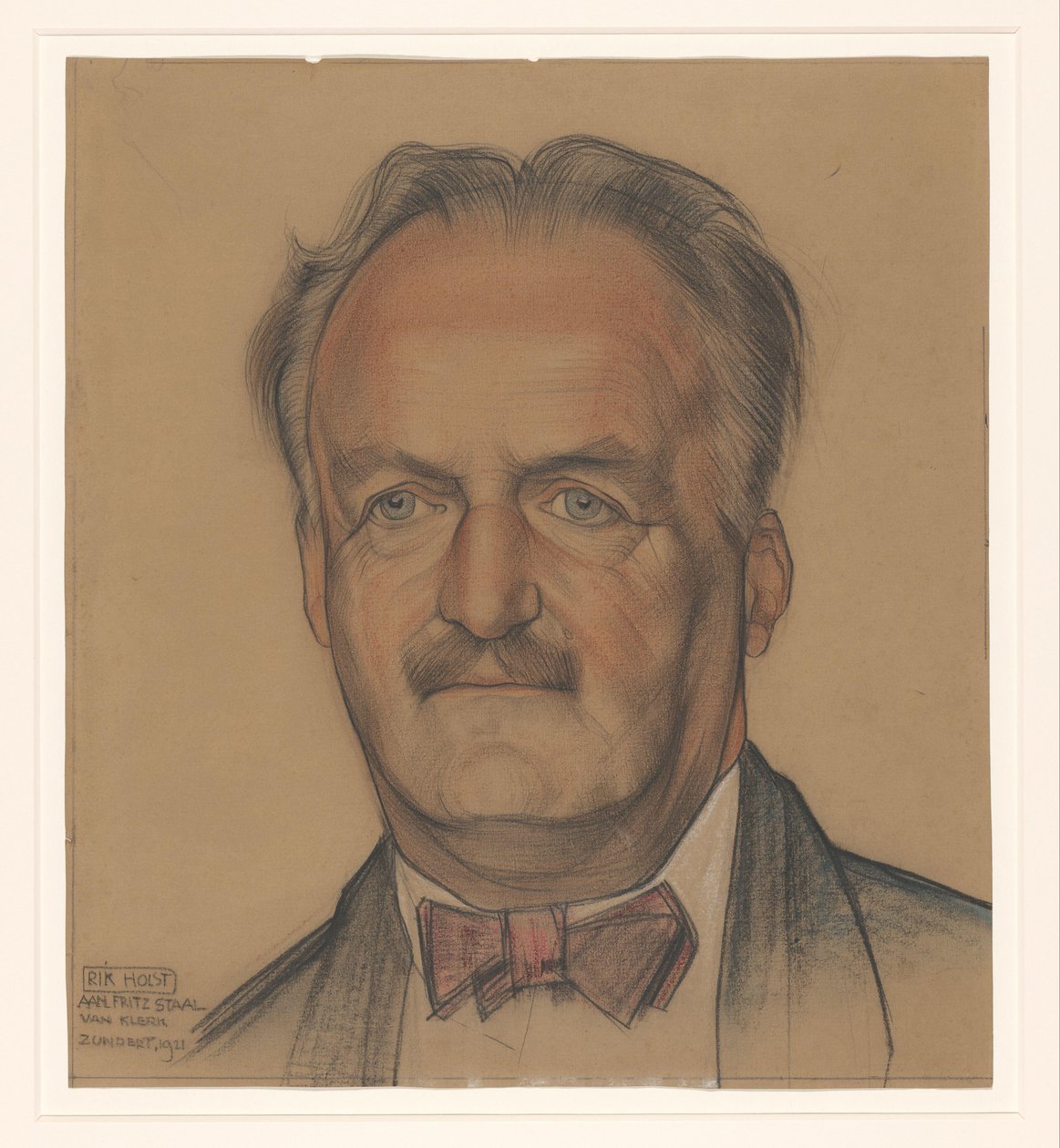 Retrato de Richard Nicolaüs Roland Holst de Michel de Klerk