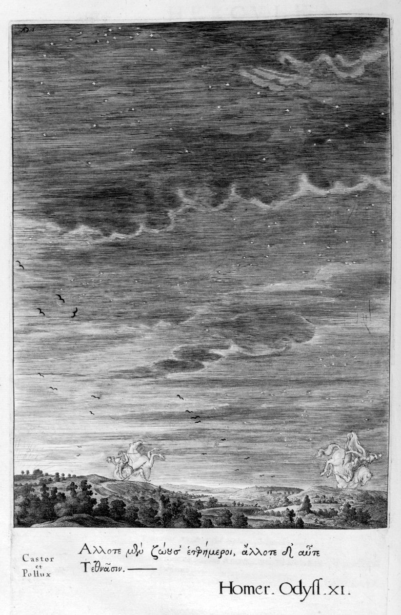 Castor e Pólux, 1655 de Michel de Marolles