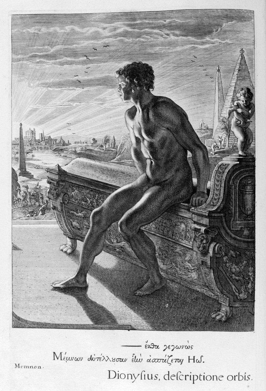 Estátua de Memnons, 1655 de Michel de Marolles