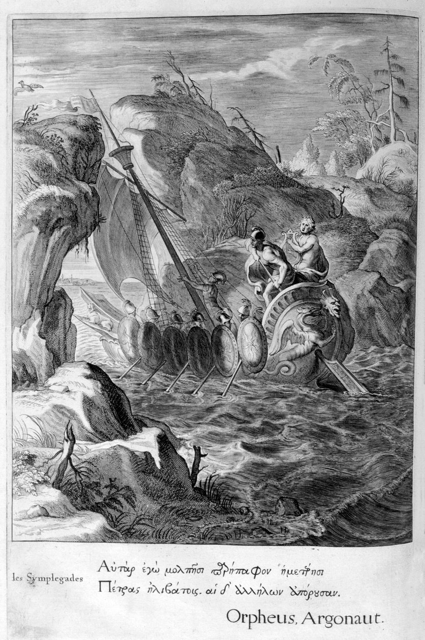 Os Argonautas passam as Simplegadas, 1655 de Michel de Marolles