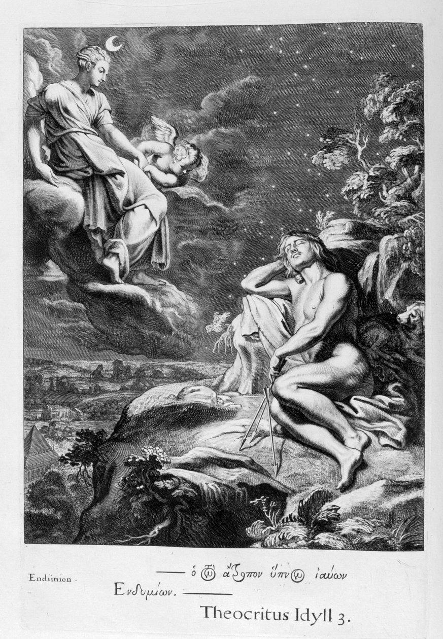 A Lua e Endimião, 1655 de Michel de Marolles
