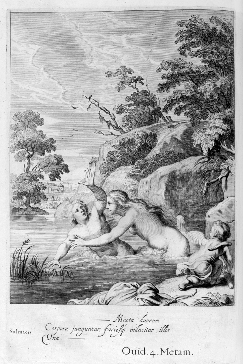 A Ninfa Salmacis e Hermafrodito, 1655 de Michel de Marolles