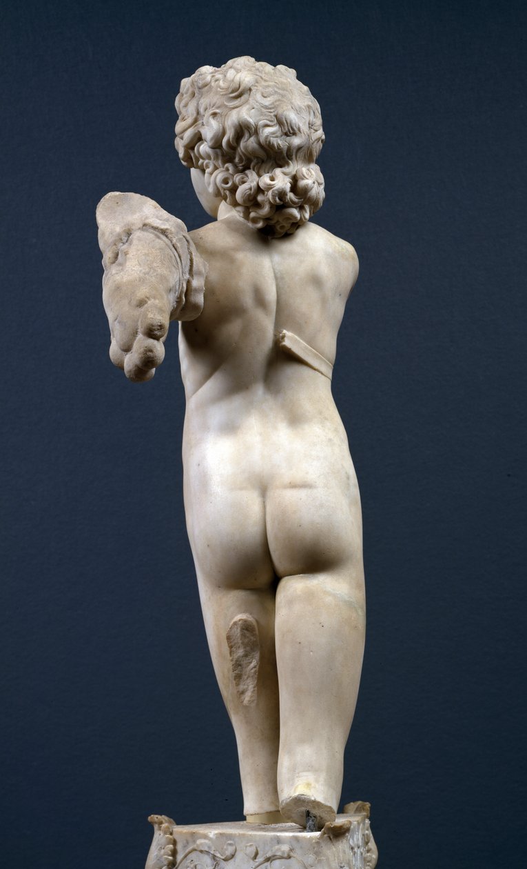 Vista traseira do cupido &39;Manhattan&39;, c.1494-96 (mármore) de Michelangelo Buonarroti