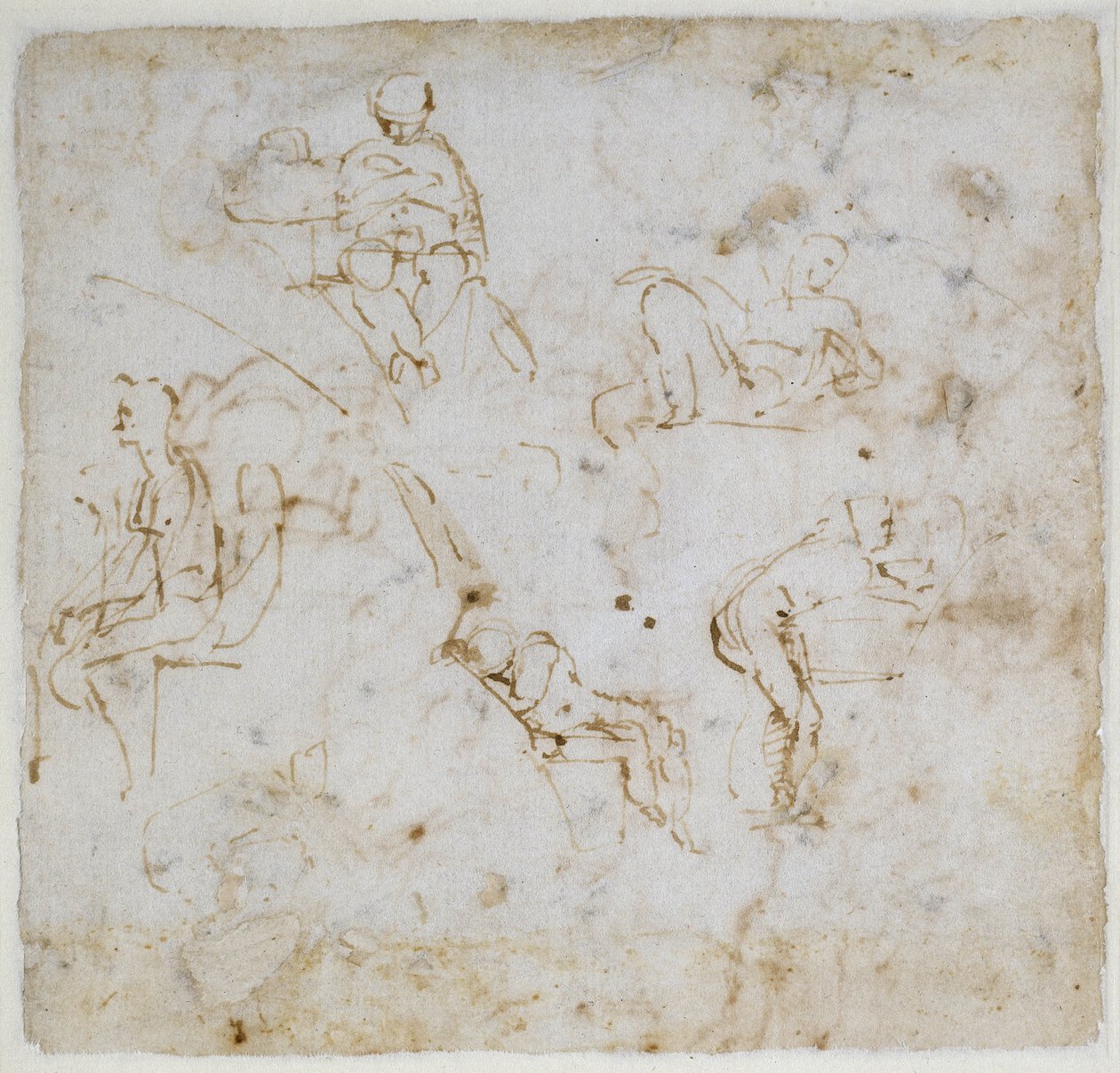 Figura de estudo, c.1511 de Michelangelo Buonarroti