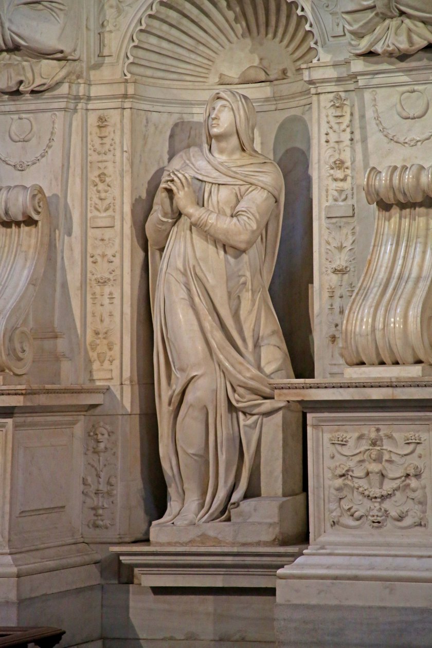Leah, do túmulo de Júlio II, 1515 (mármore) de Michelangelo Buonarroti