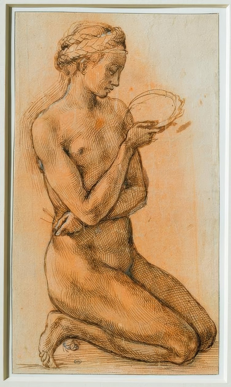Maria Madalena contemplando a Coroa de Espinhos de Michelangelo Buonarroti