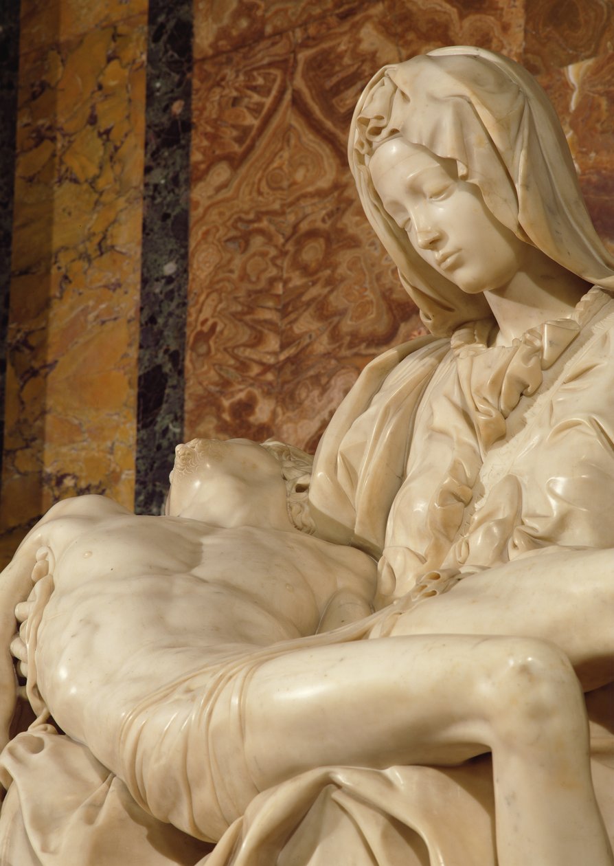 Pieta, 1498-99 (mármore) de Michelangelo Buonarroti