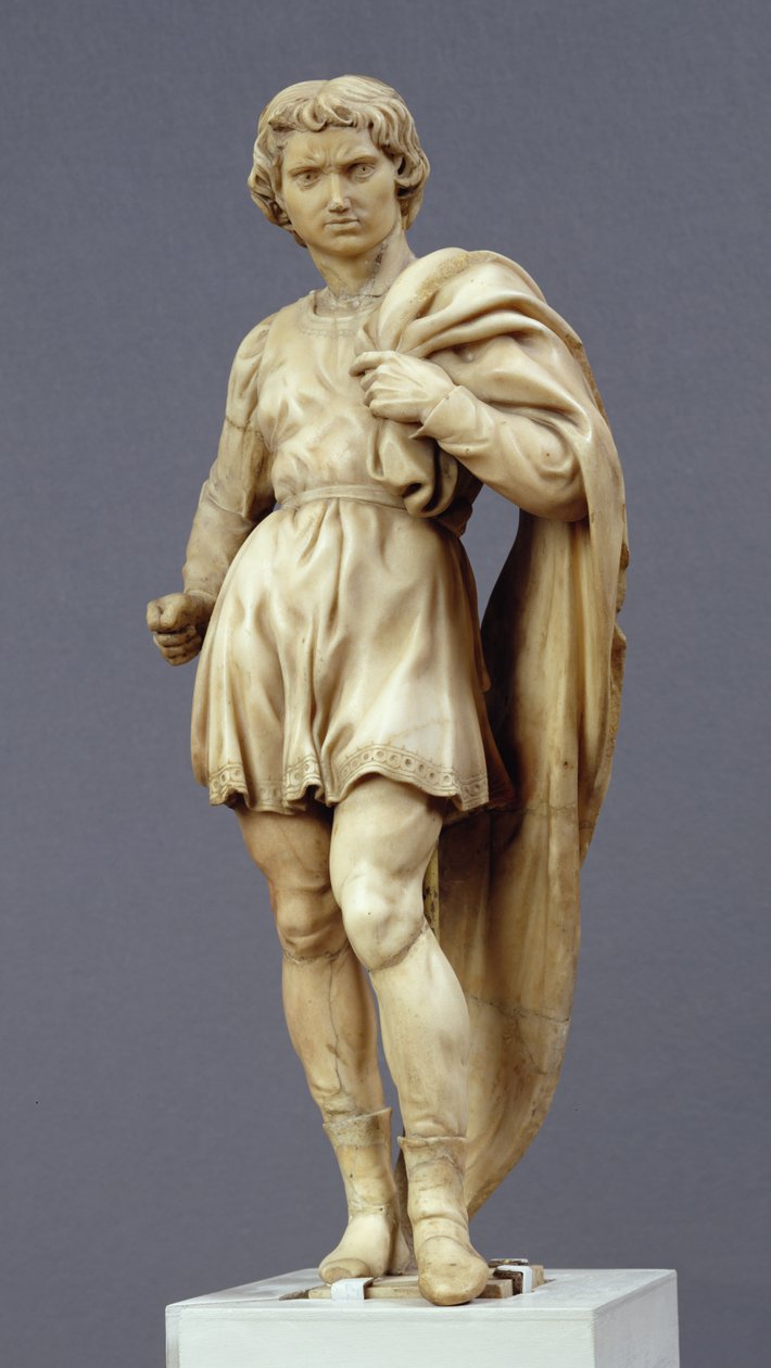 Saint Proculus, da Arca de San Domenico, 1495 (mármore) de Michelangelo Buonarroti