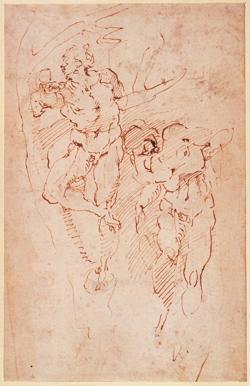 Estudos de Nus Masculinos de Michelangelo Buonarroti