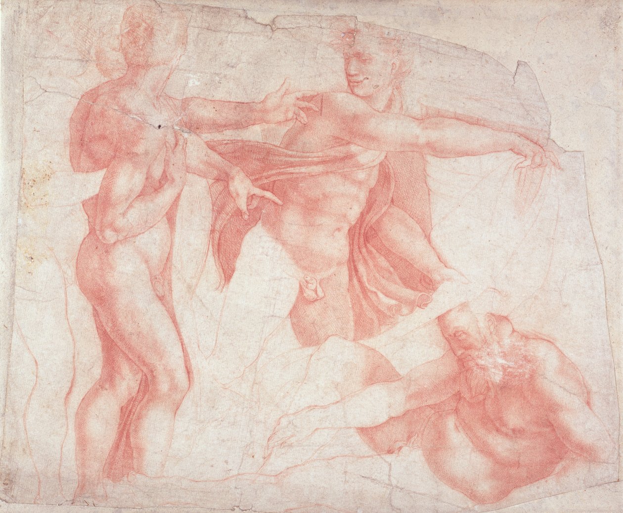Estudos de Nus Masculinos de Michelangelo Buonarroti