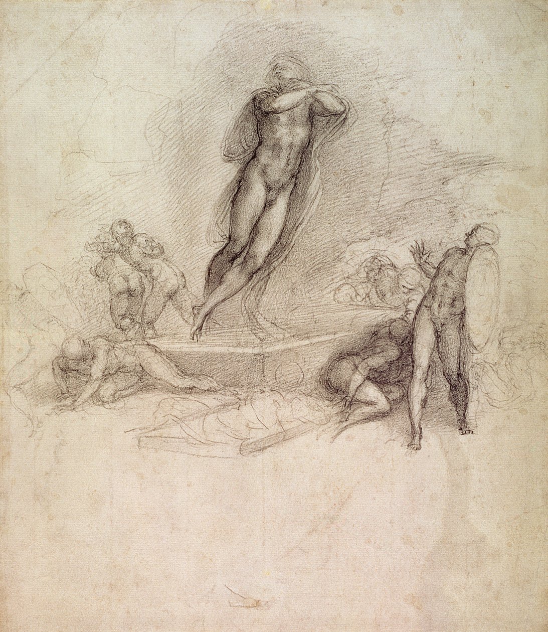 Estudo para uma ascensão de Michelangelo Buonarroti