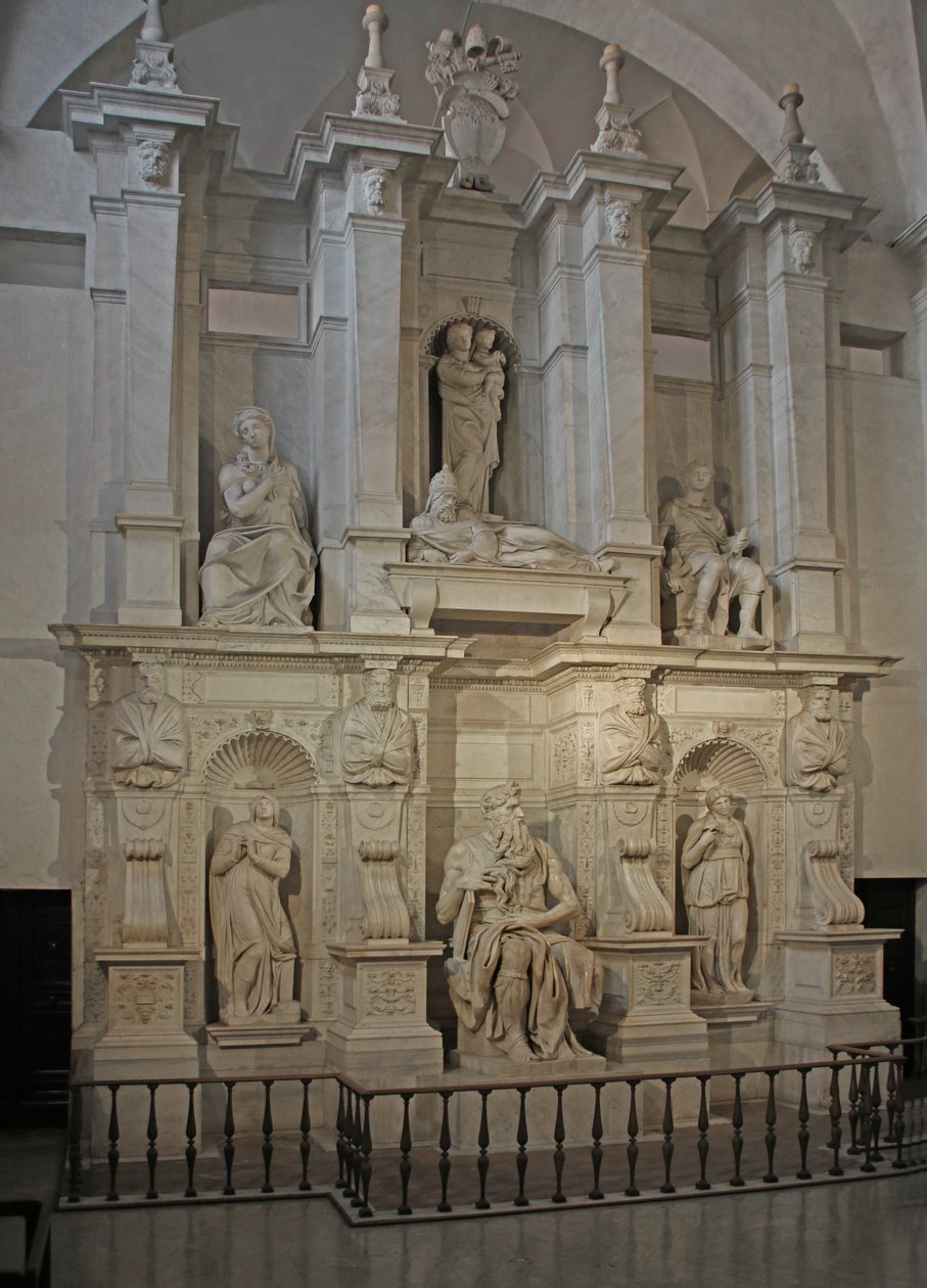 Túmulo de Júlio II, 1515 (mármore) de Michelangelo Buonarroti