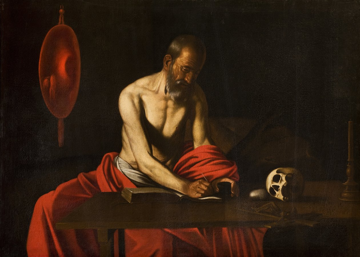 São Jerônimo, 1607 de Michelangelo Merisi Caravaggio