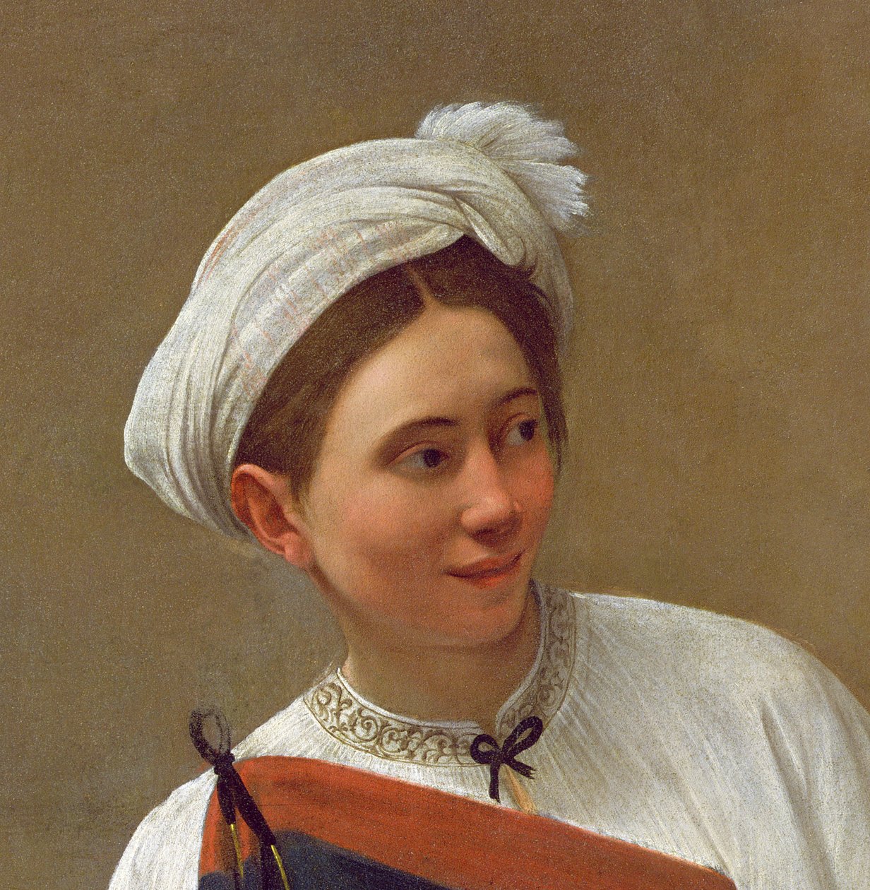 O Cartomante, c.1594 (detalhe de 58365) de Michelangelo Merisi Caravaggio