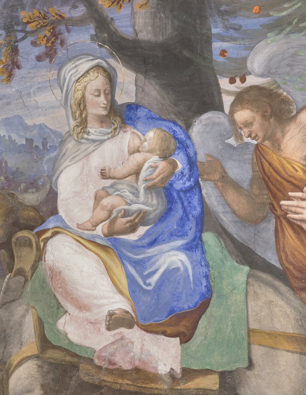 Cenas da vida da Virgem Maria, detalhe de 3498750 e 3498755 de Michelangelo Carminati